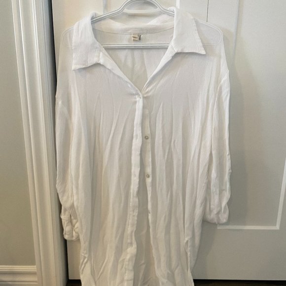 Elan Beach Cover-up White - Size L - Picture 1 of 6